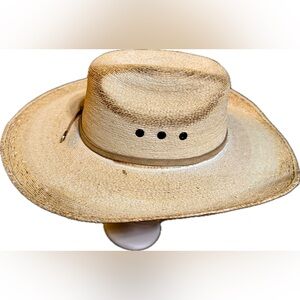Hat Rodeo Stylish Tan Straw Hat with Brown Accents Scioto 71/2 Cavender’s Unisex